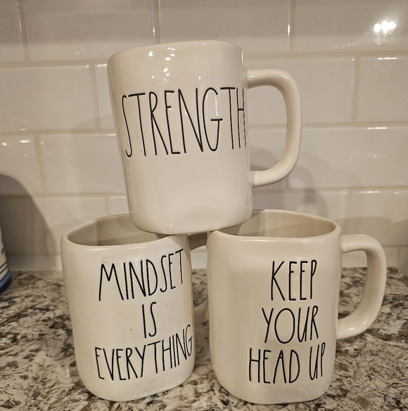 Rae Dunn Other - Rae Dunn Motivational Set "Keep Your Head Up "Stregth" "Mindset Is Everything"